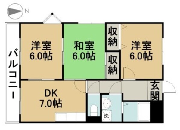 新清洲駅 徒歩23分 2階の物件間取画像